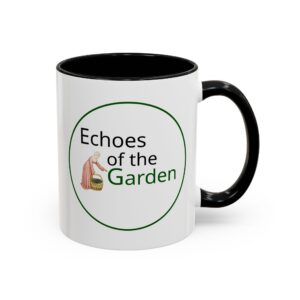 Echoes of the Garden Coffee Mug with Color Highlights - Image 2